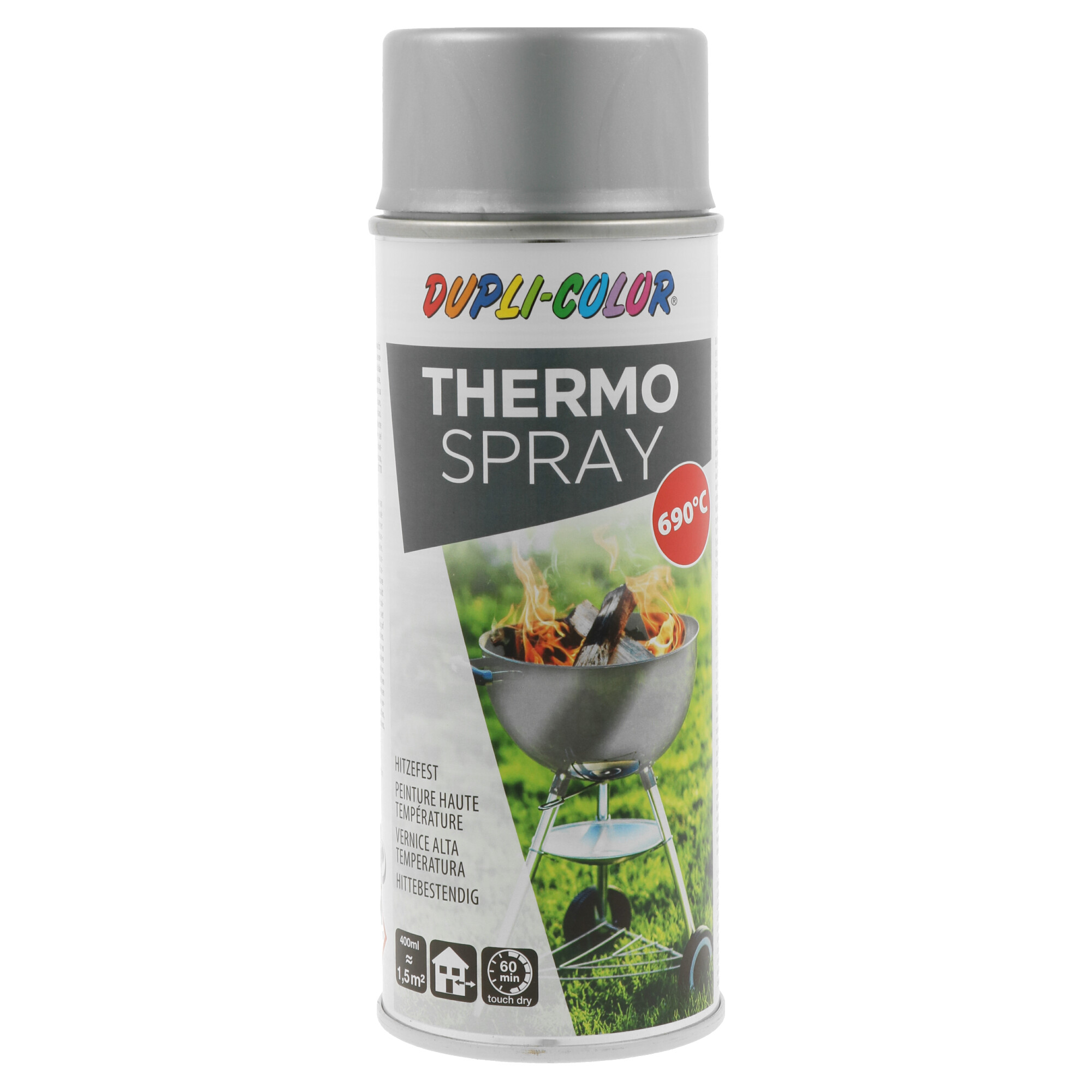 Spray Alta Temperatura Prata Mate 690°C - 400 ml