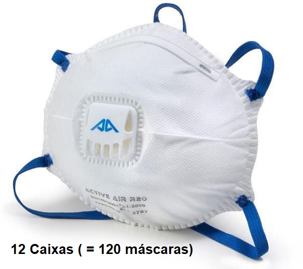 Mascaras FFP2 C/ Valvula - Conj. 12 CX