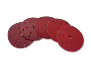 Discos Vermelhos de papel c/velcro P1000 Ø150mm (CX 100 UN)
