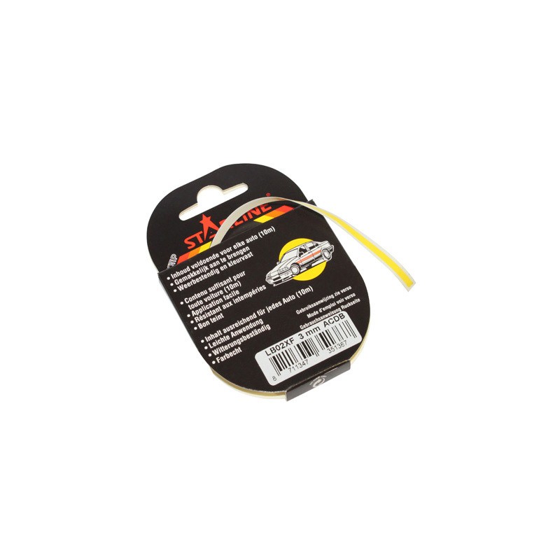 Autocolante Solido Amarelo - 3 mm x 10 mt