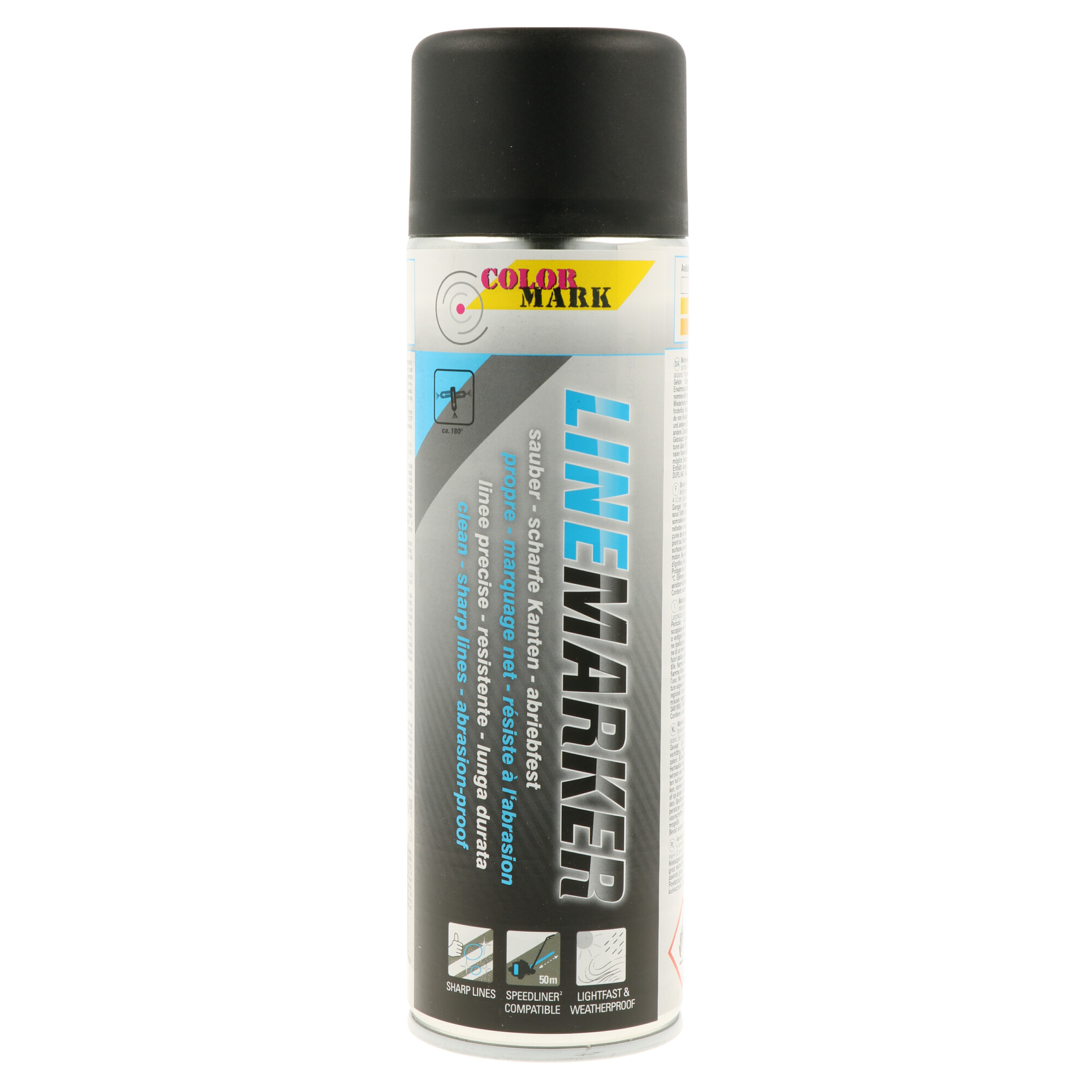 Spray Linemarker Marcação Maquina Preto - 500 ml