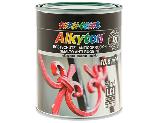 Tinta Anti-Ferrugem Alkyton Verde Brilho - Ral 6005 - 750 ml