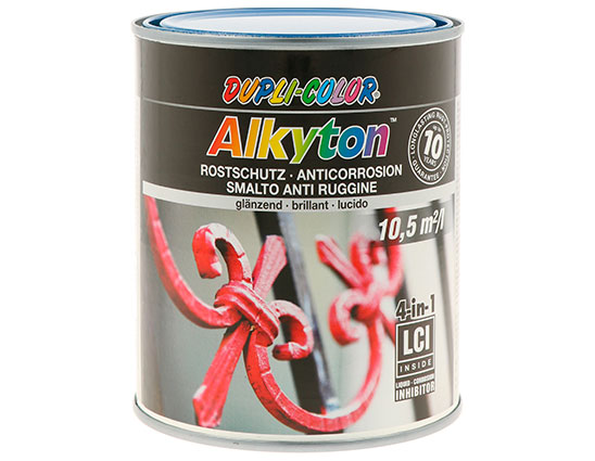 Tinta AntiFerrugem Alkyton Azul Brilho - Ral 5010 - 750 ml