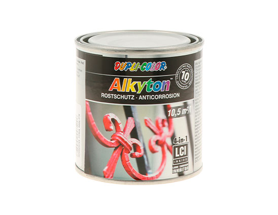 Tinta Anti Ferrugem Alkyton Prata Semi-Brilho - Ral 9006 - 250 ml