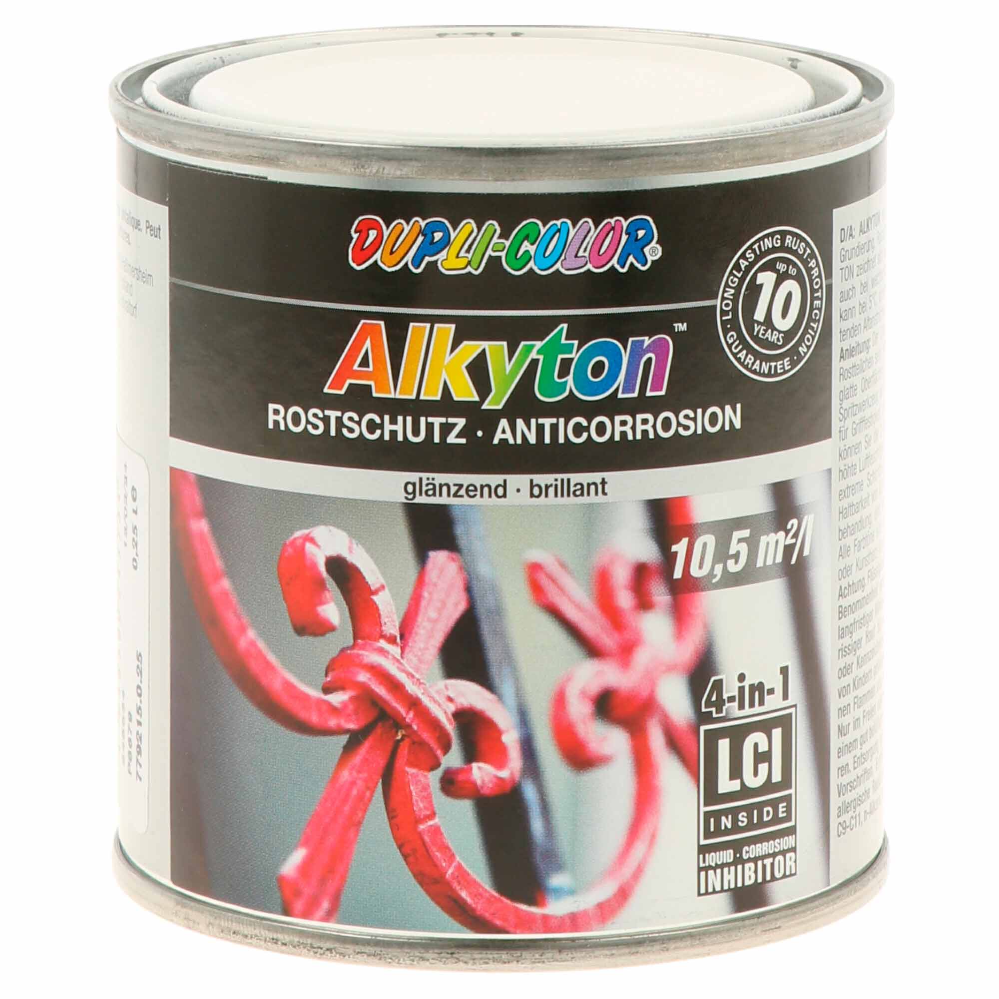 Tinta Anti Ferrugem Alkyton Branco Brilho - Ral 9010 - 250 ml