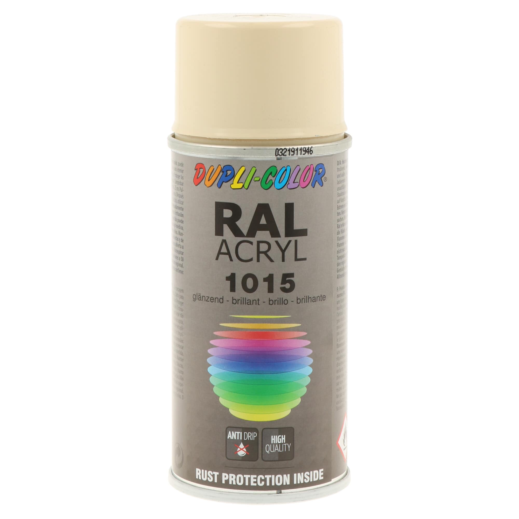 Spray RalAcryl Bege Brilho Ral 1015 - 150 ml