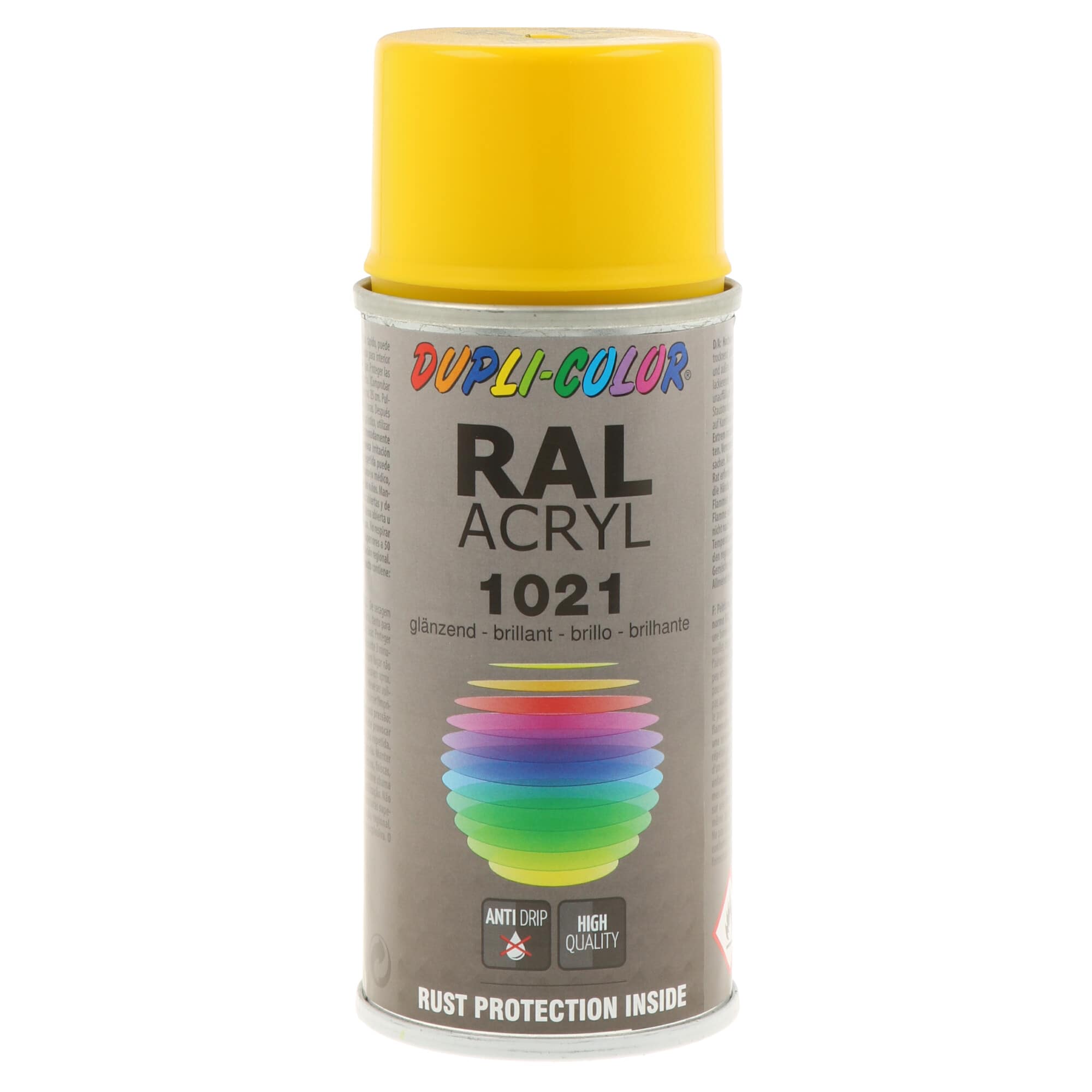 Spray RalAcryl Amarelo Brilho Ral 1021 - 150 ml