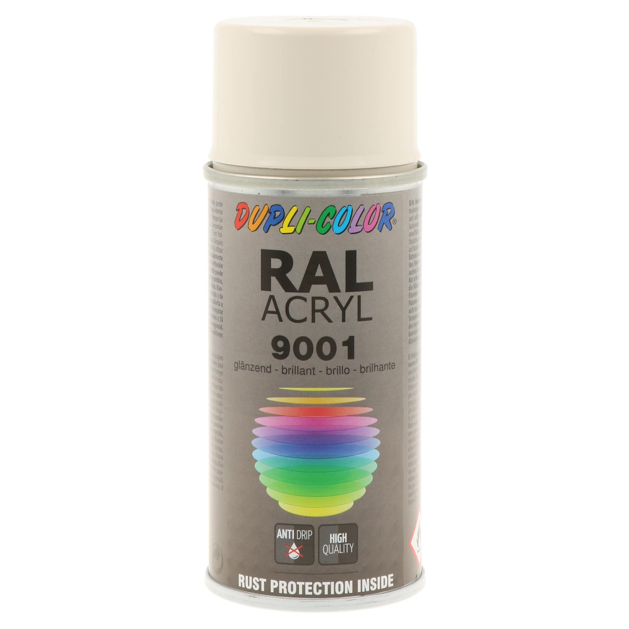 Spray RalAcryl Creme Brilho Ral 9001 - 150 ml