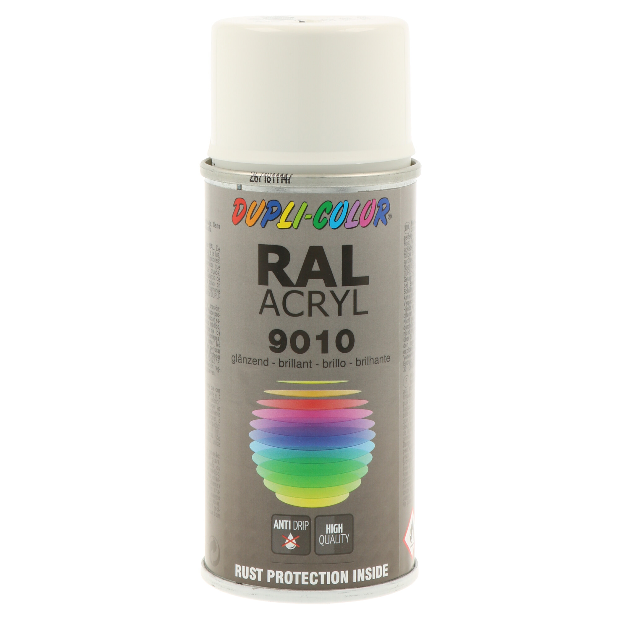 Spray RalAcryl Branco Brilho Ral 9010 - 150 ml