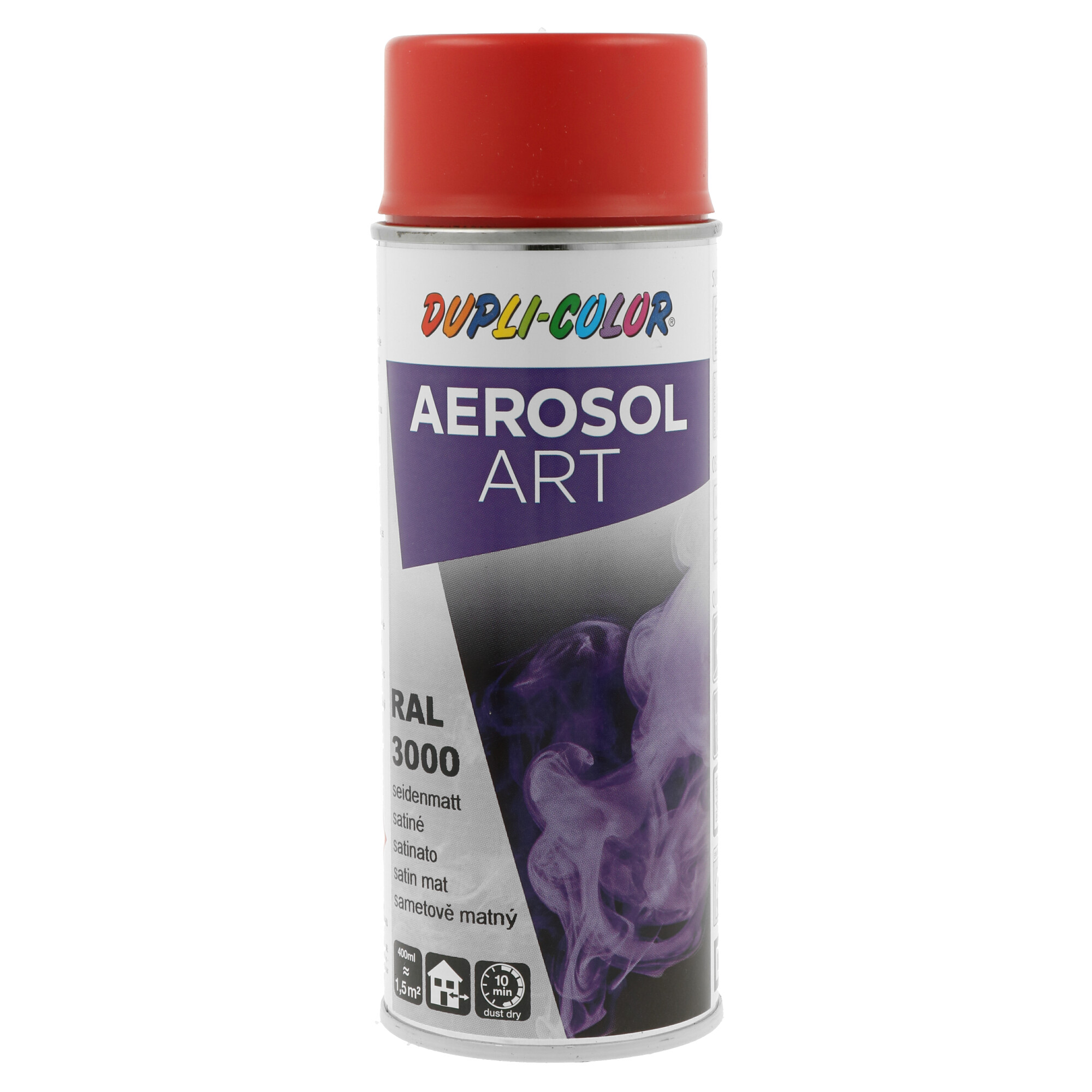 Spray Aerosol Art Vermelho Semi-Brilho Ral 3000 - 400 ml