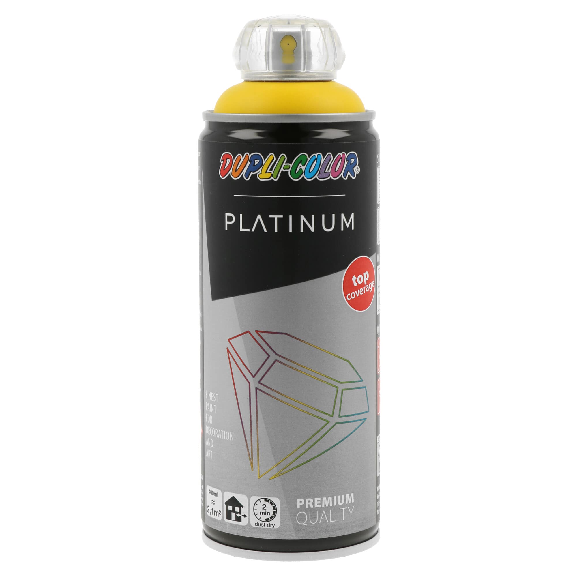 Spray Platinum Amarelo Semi-Brilho Ral 1023 - 400 ml