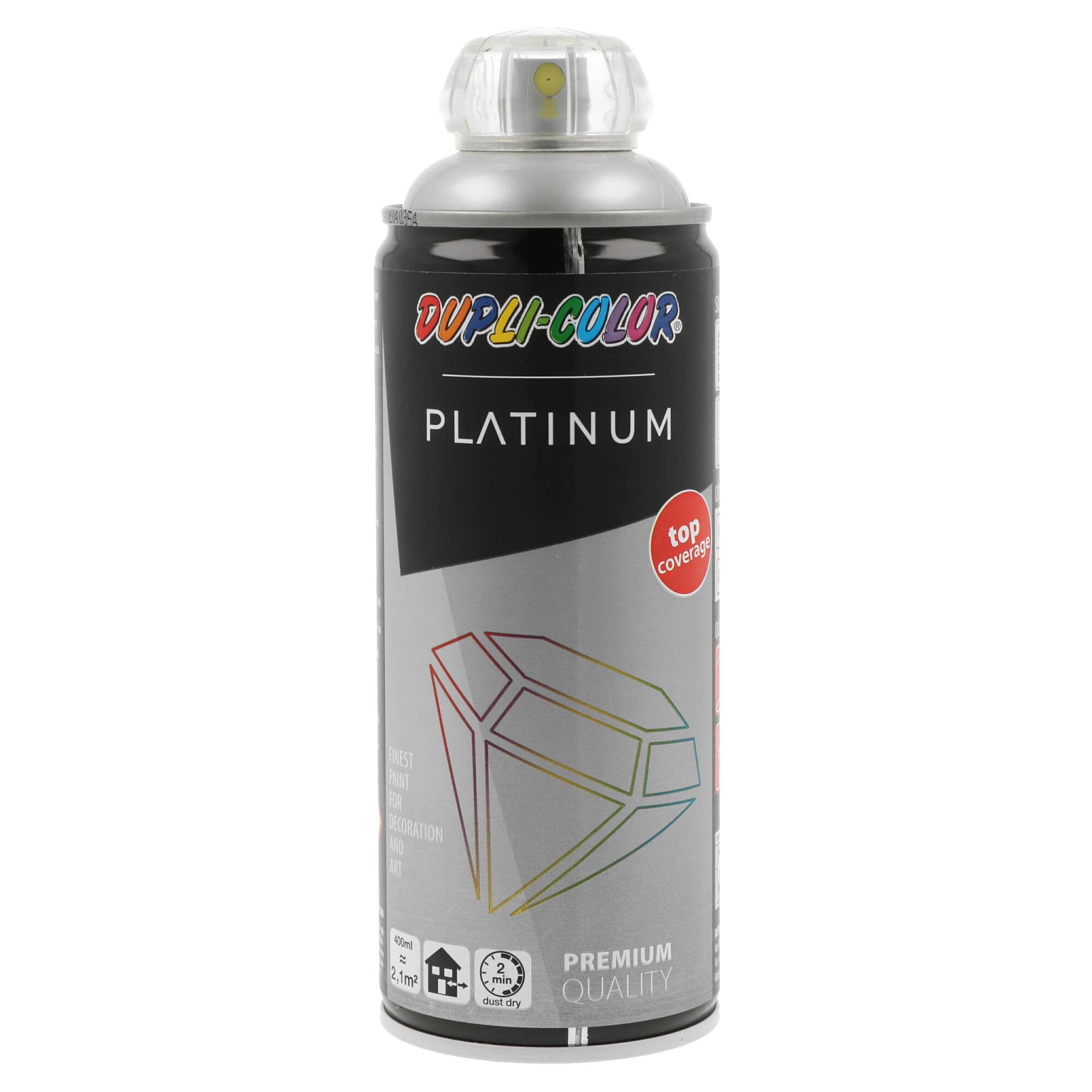 Spray Platinum Prata Semi-Brilho Ral 9006 - 400 ml