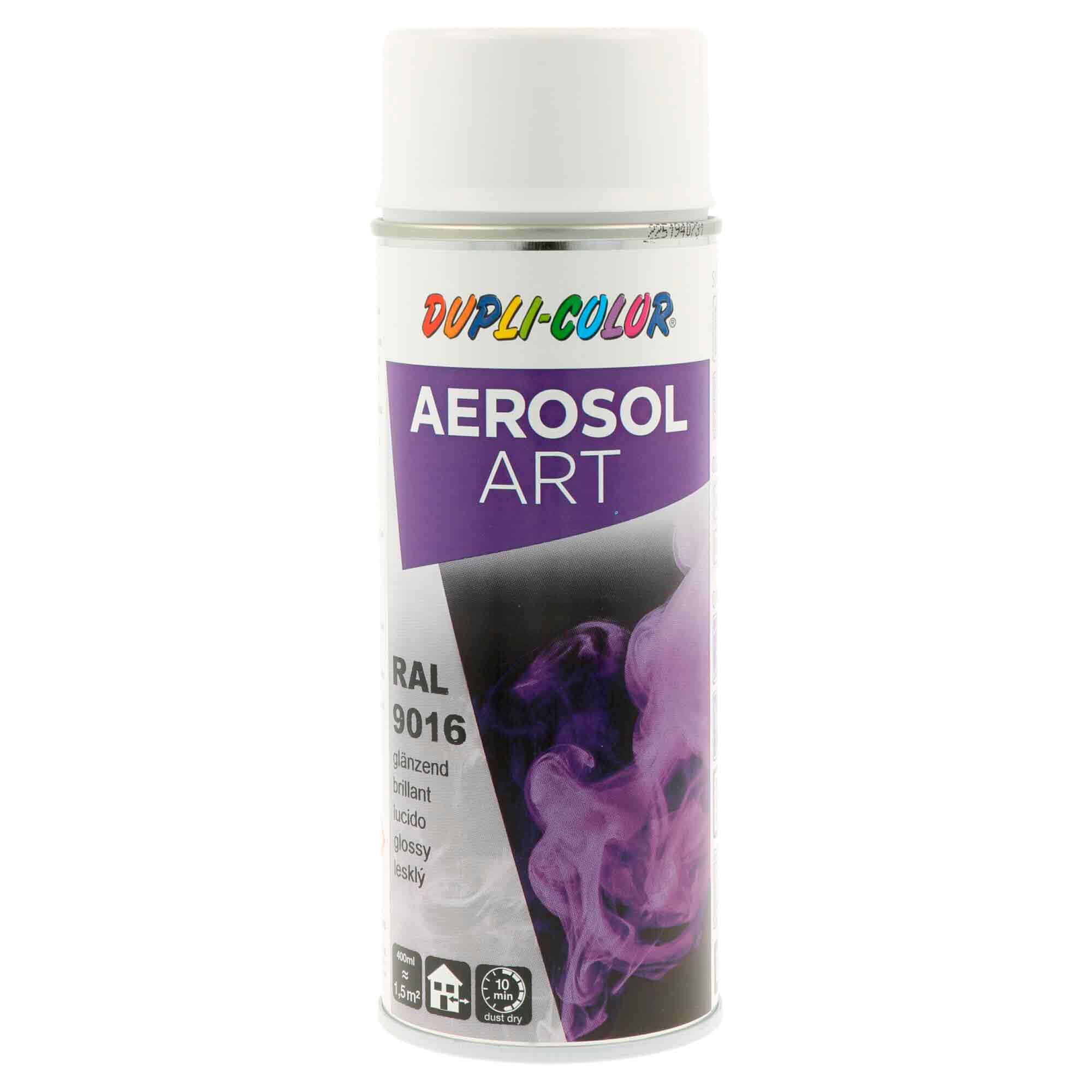 Spray AerosolArt Branco Frigorifico Brilho Ral 9016 - 400 ML