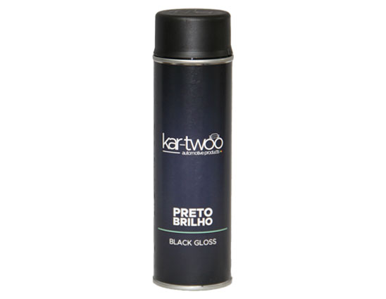 Spray Acrilico Preto Semi-Brilho - 500 ML