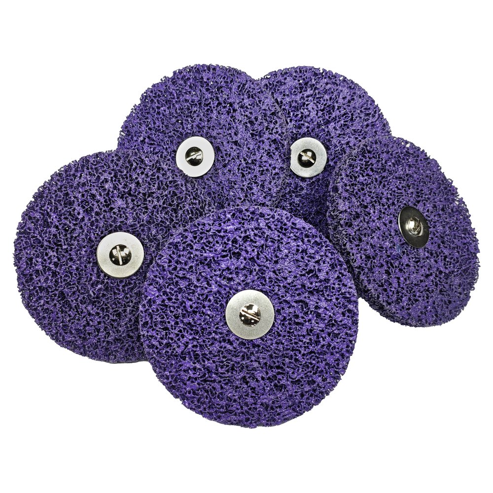 Conj. 5 Discos de Nylon Roxo D150 x 15 MM com Adaptador