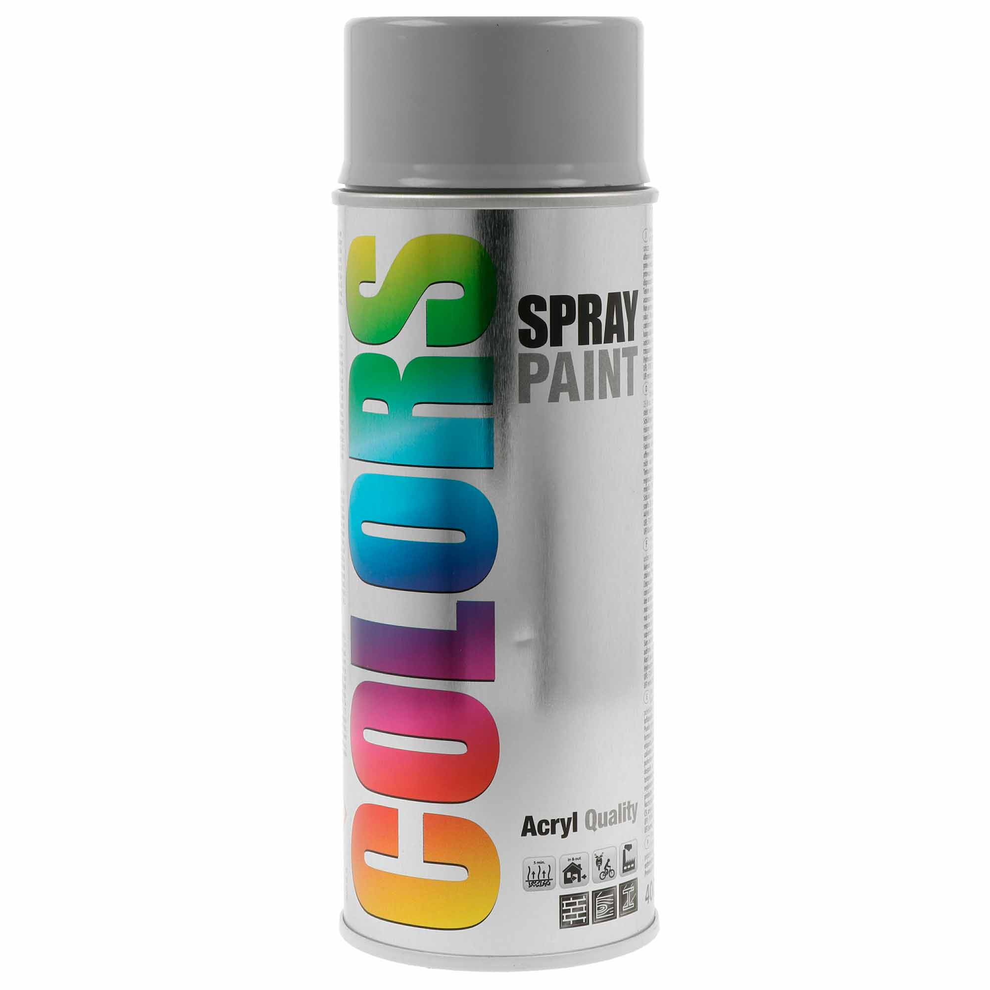 Spray COLORS Cinza Brilho Ral 7042 - 400 ml