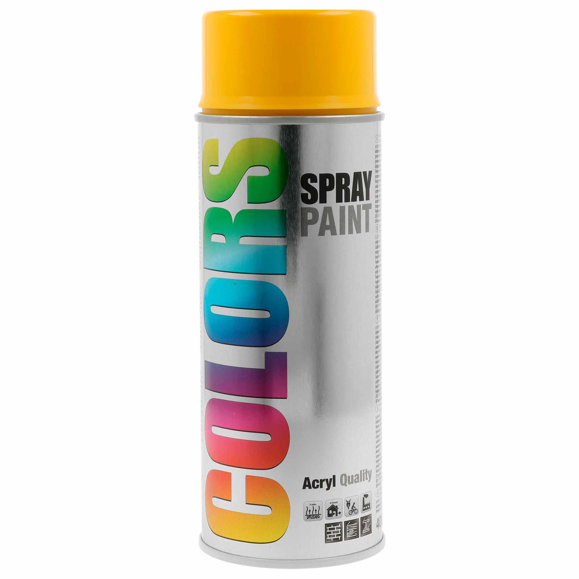 Spray COLORS Amarelo Brilho Ral 1003 - 400 ml