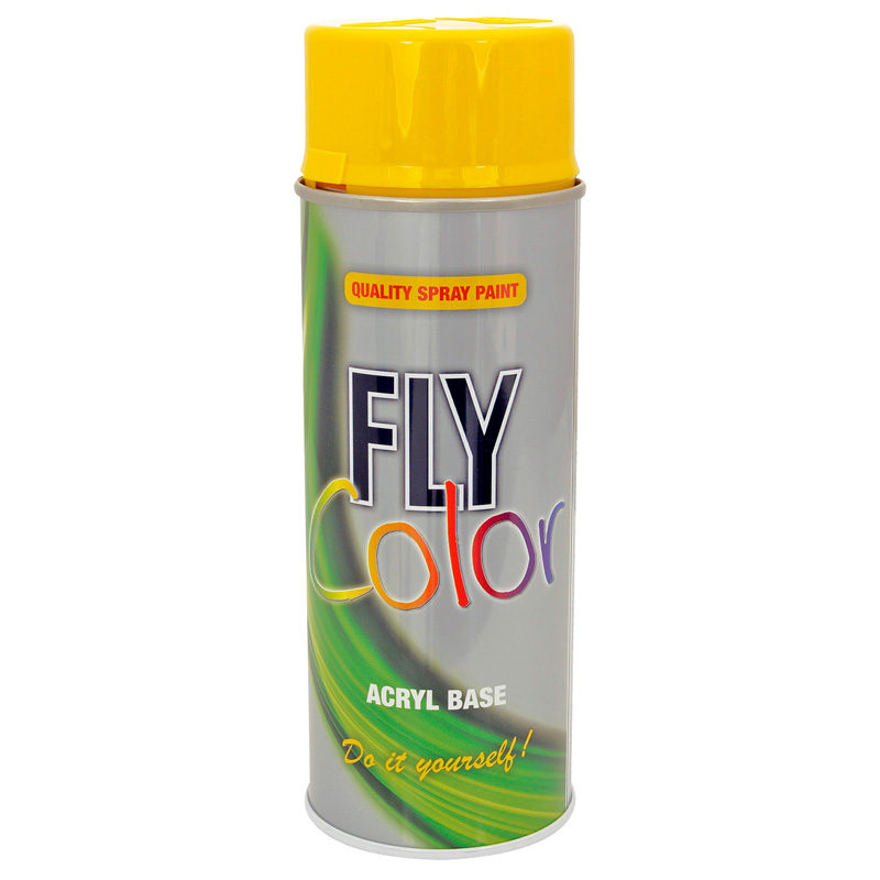 Spray FLY Amarelo Brilho Ral 1023 - 400 ml