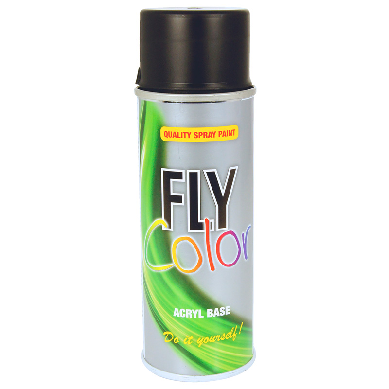 Spray FLY Preto Mate Ral 9005 - 400 ml