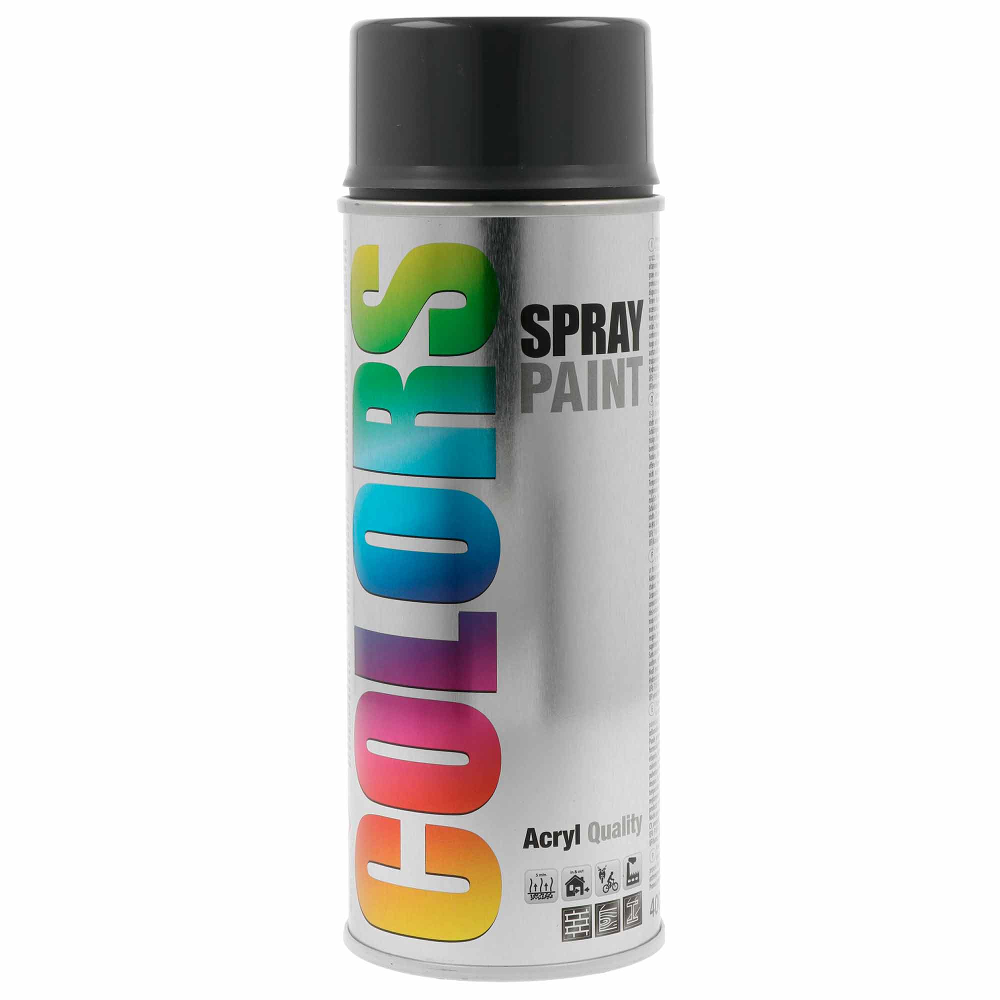 Spray COLORS Cinza Brilho Ral 7024 - 400 ml