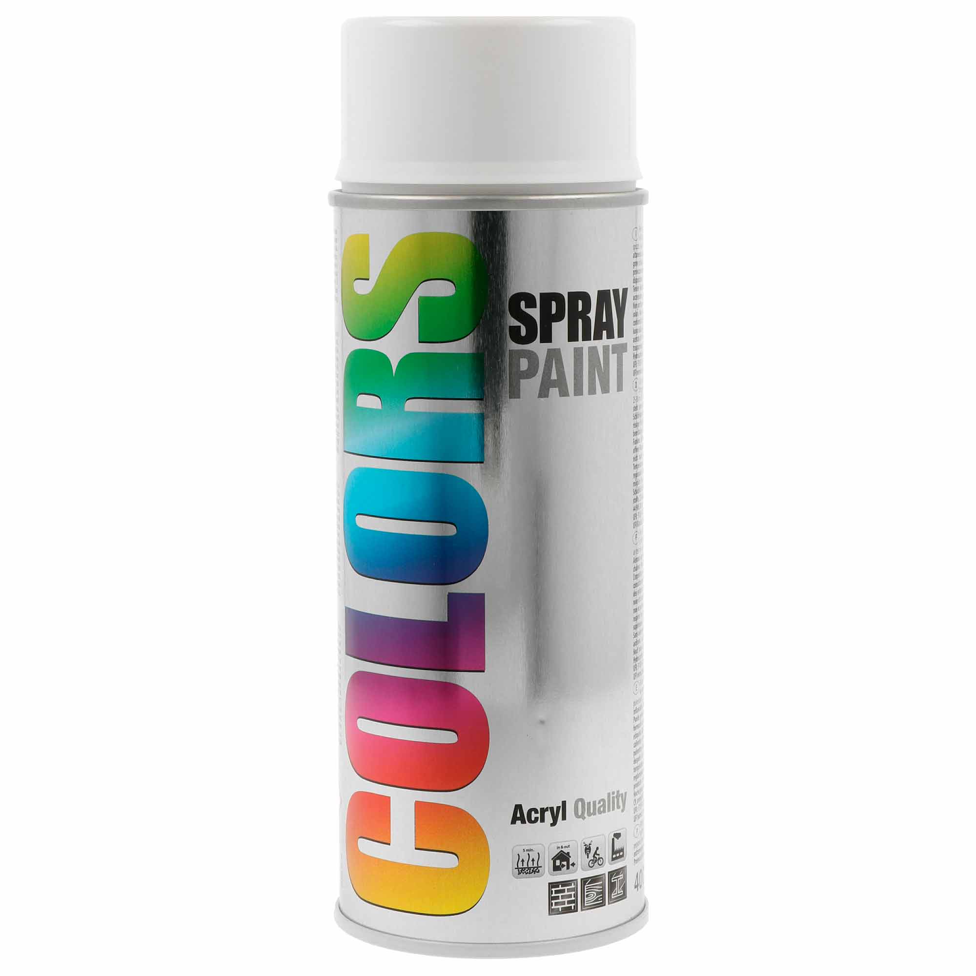 Spray COLORS Branco Brilho Ral 9010 - 400 ml