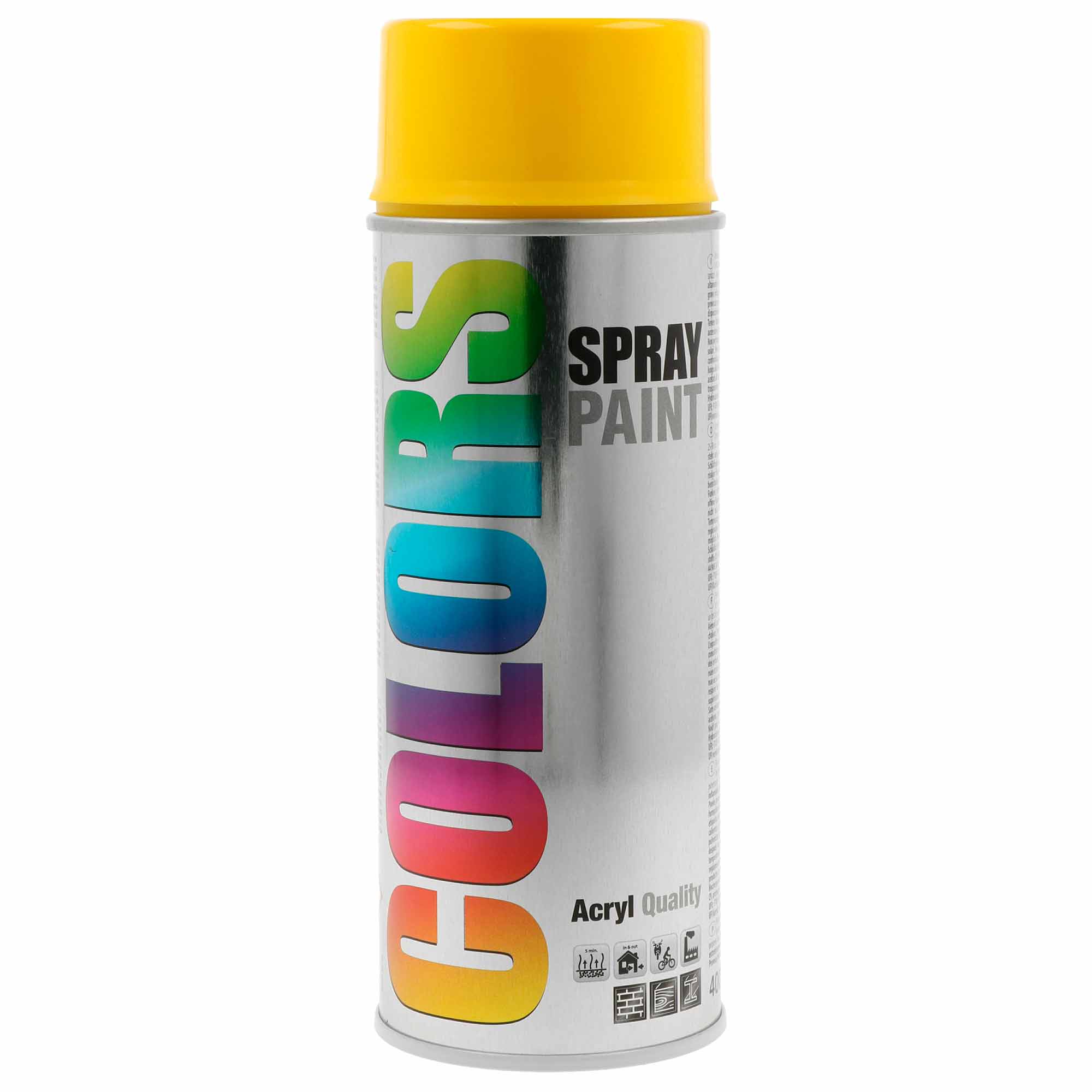 Spray COLORS Amarelo Brilho Ral 1023 - 400 ml