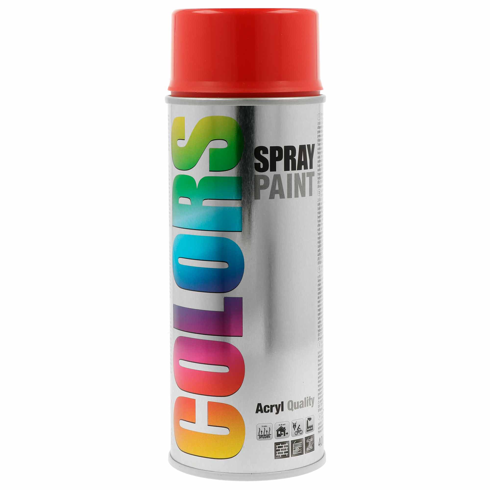 Spray COLORS Vermelho Brilho Ral 3000 - 400 ml