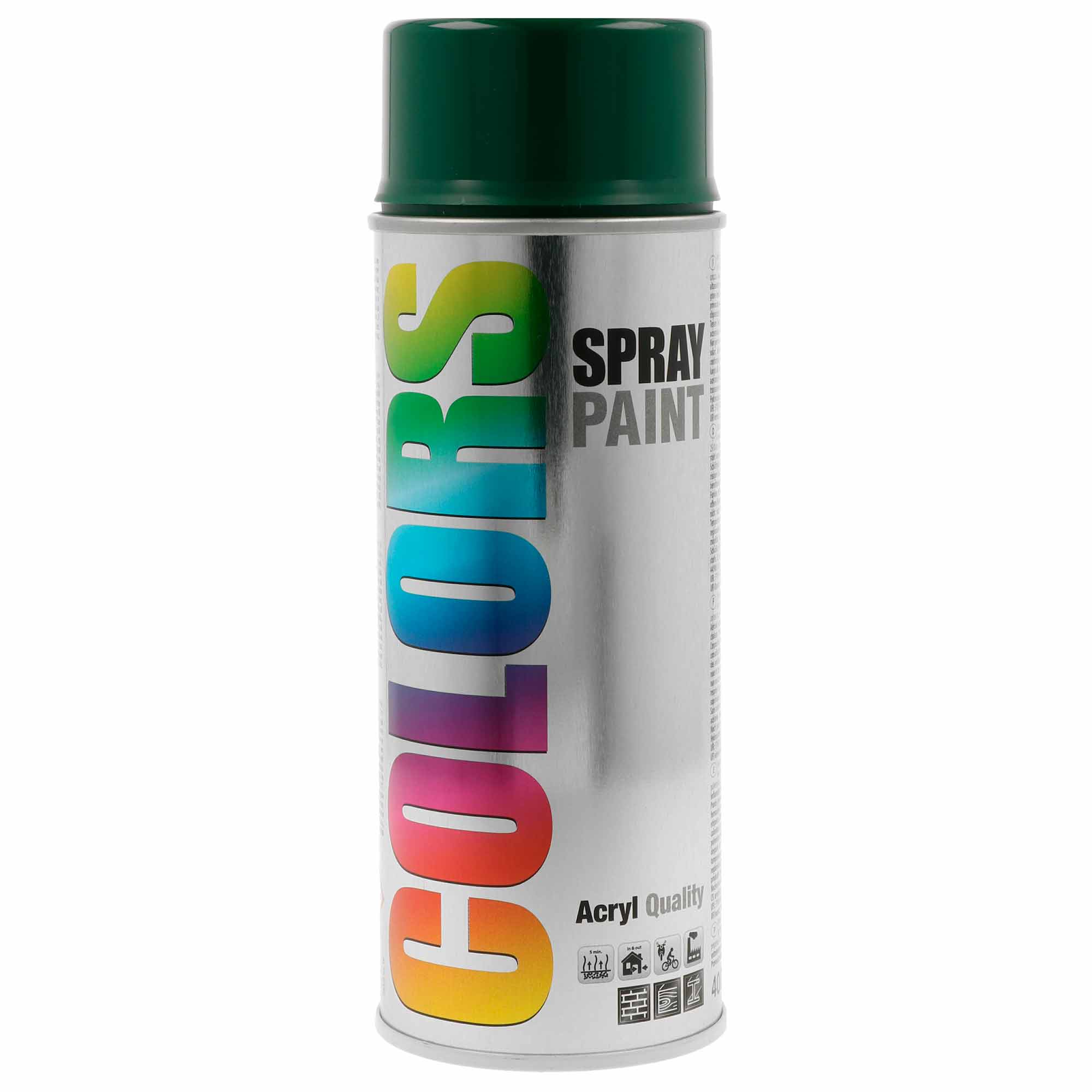 Spray COLORS Verde Brilho Ral 6005 - 400 ml
