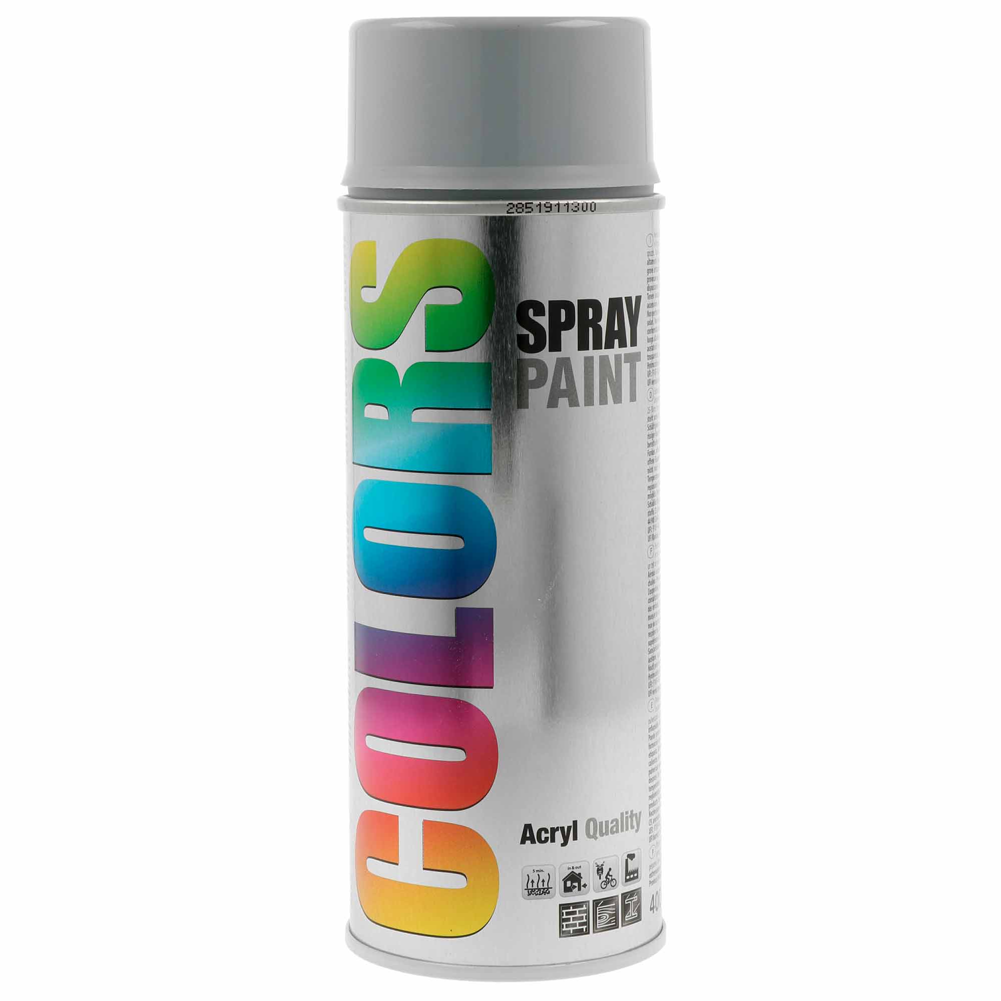Spray COLORS Cinza Brilho Ral 7001 - 400 ml