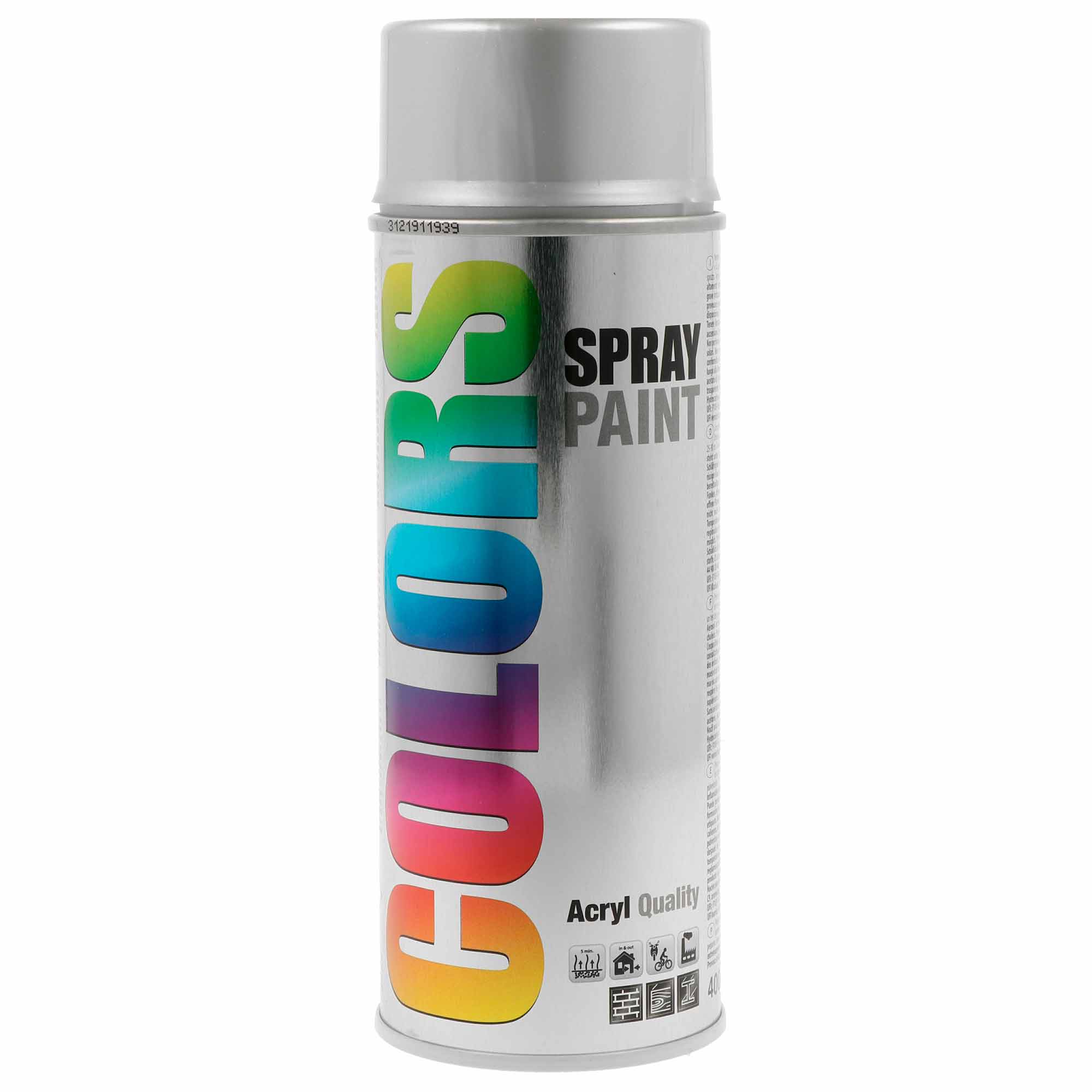 Spray COLORS Prata Brilho Ral 9006 - 400 ml