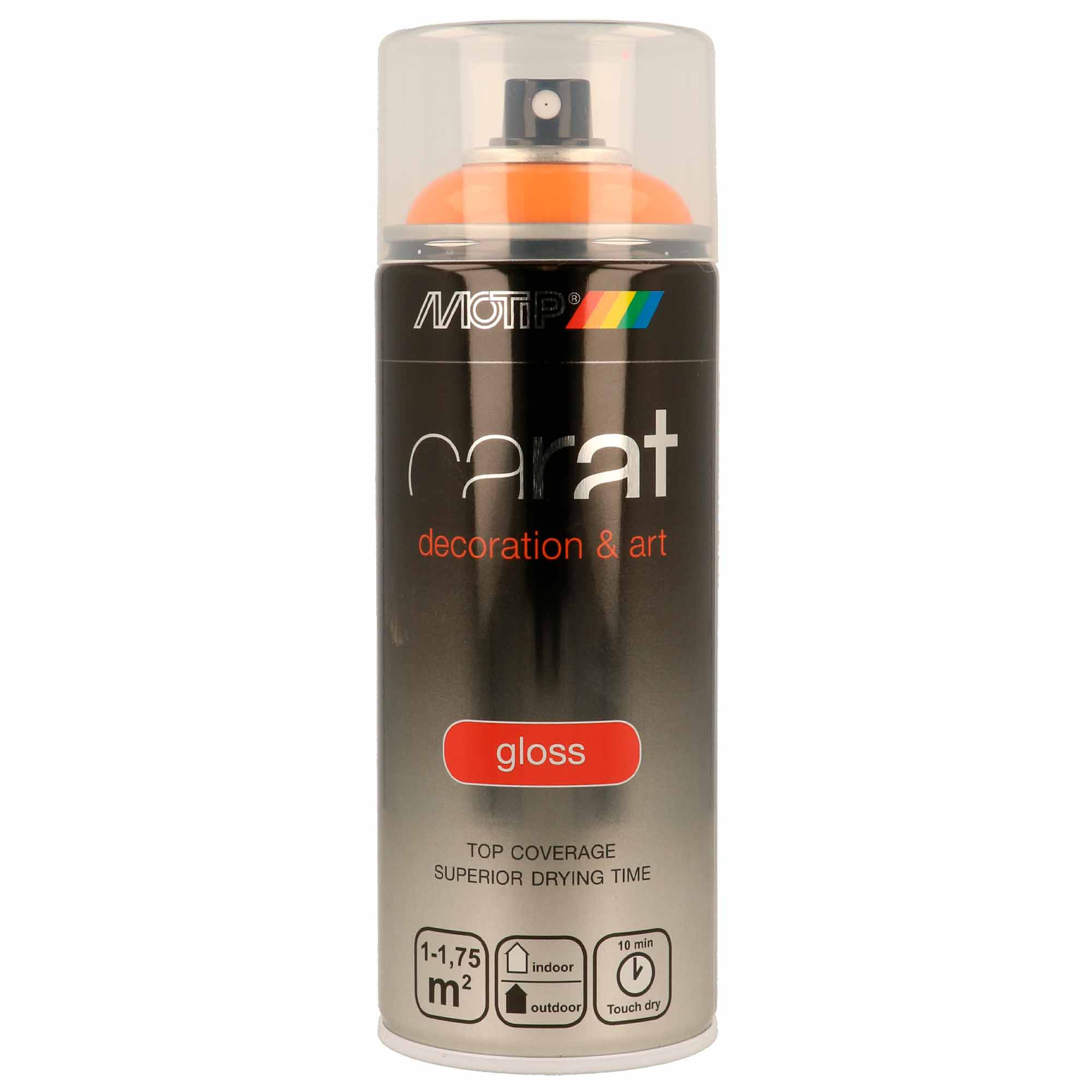 Spray Acrilico Carat Laranja RAL 2000 Brilho - 400 ml