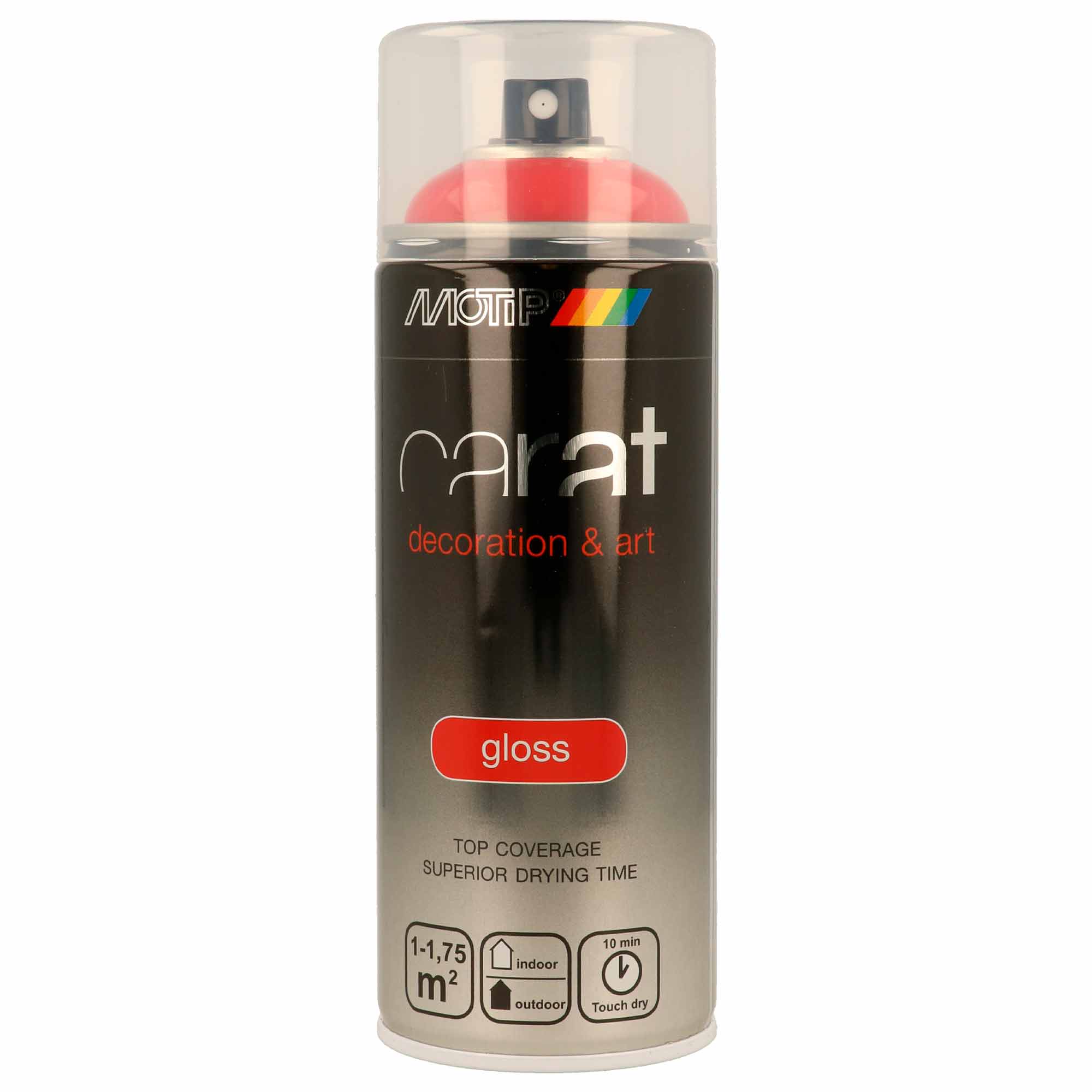 Spray Acrilico Carat Vermelho Fogo RAL 3000 Brilho - 400 ml