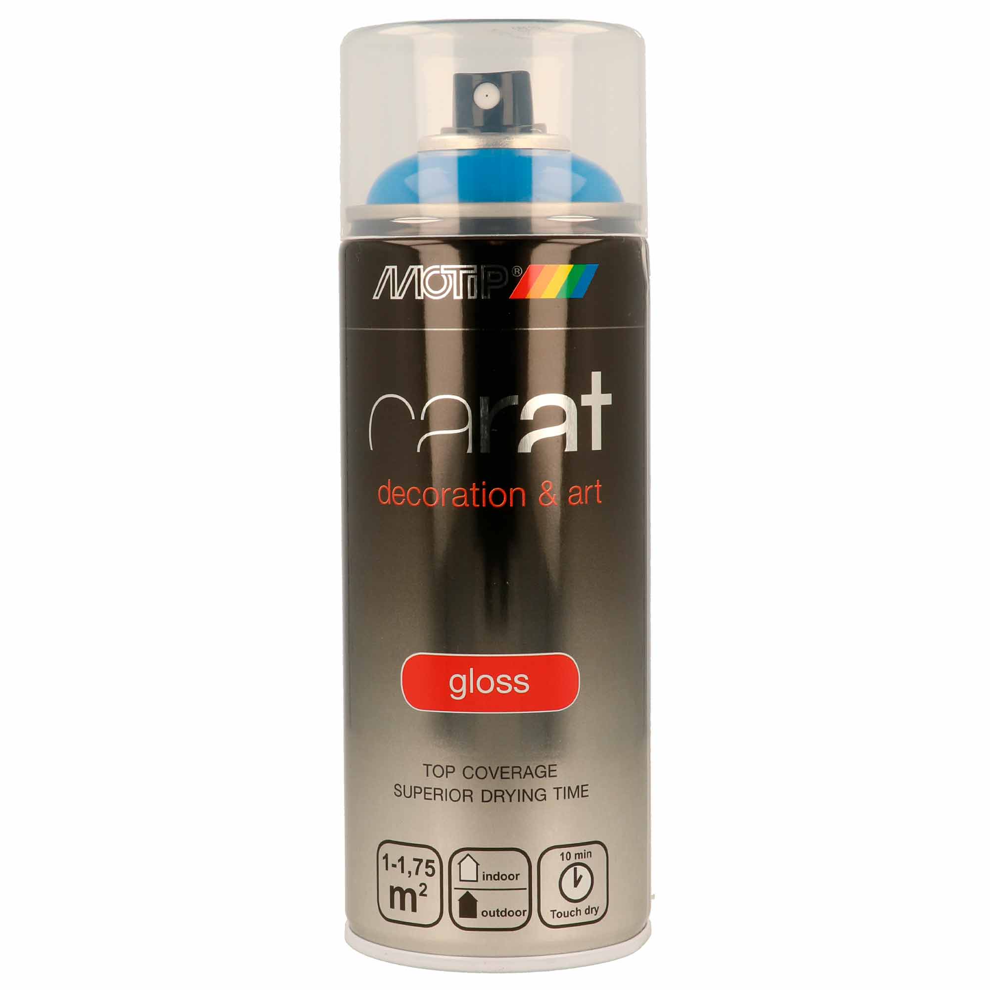 Spray Acrilico Carat Azul Trafico RAL 5017 Brilho - 400 ml