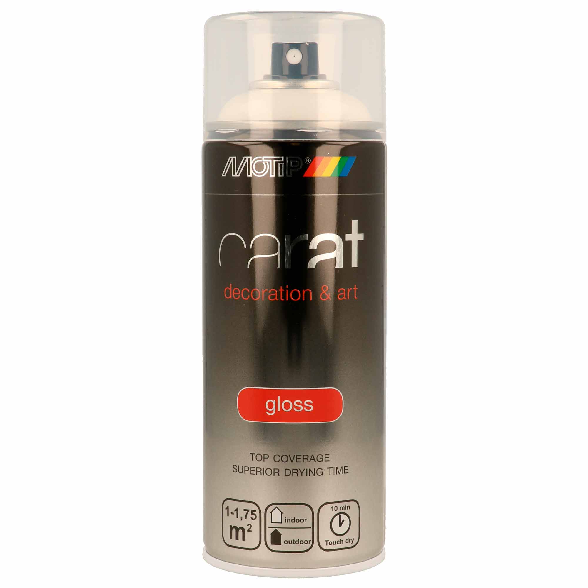 Spray Acrilico Carat Branco Puro RAL 9010 Brilho - 400 ml
