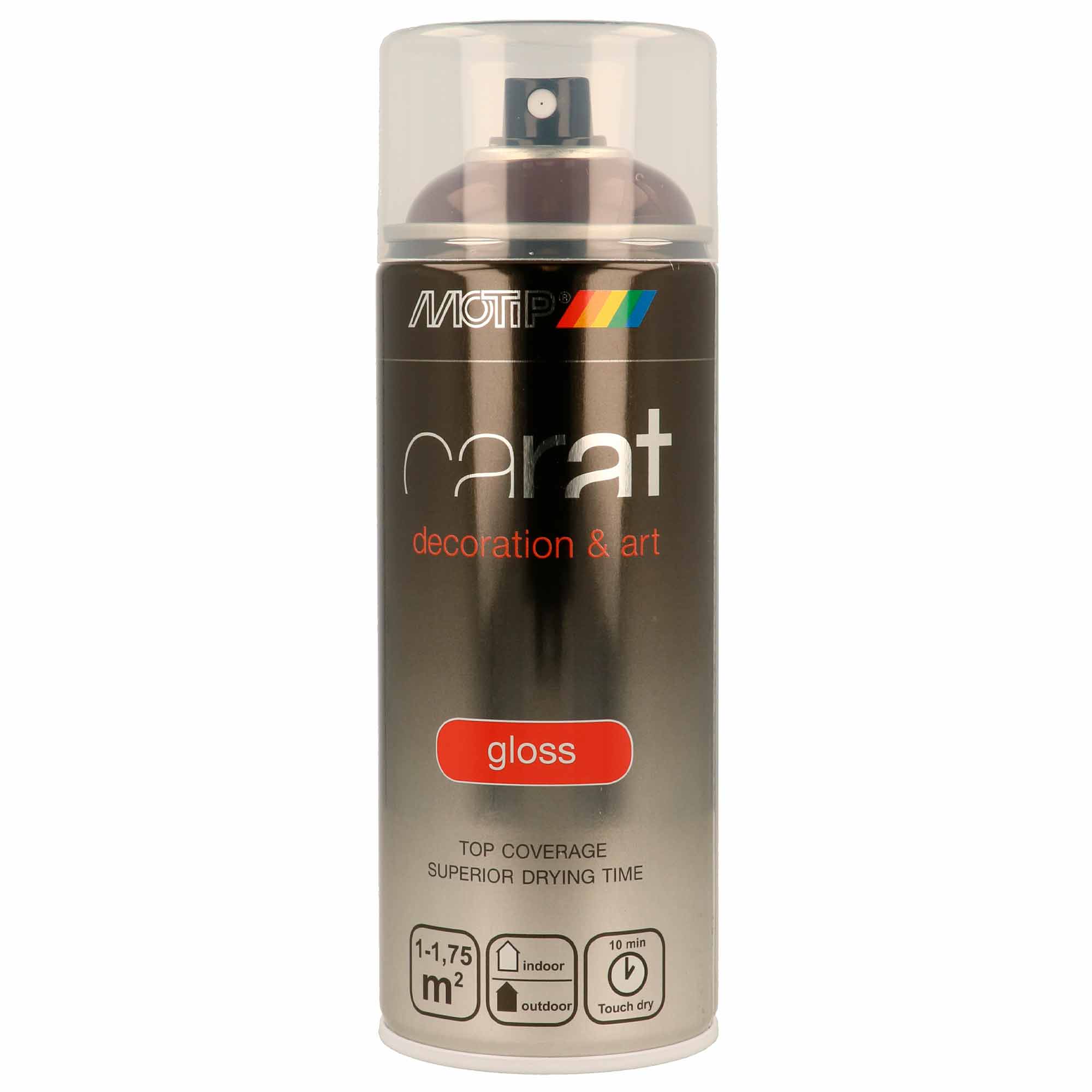 Spray Acrilico Carat Preto Trafico RAL 9017 Mate - 400 ml