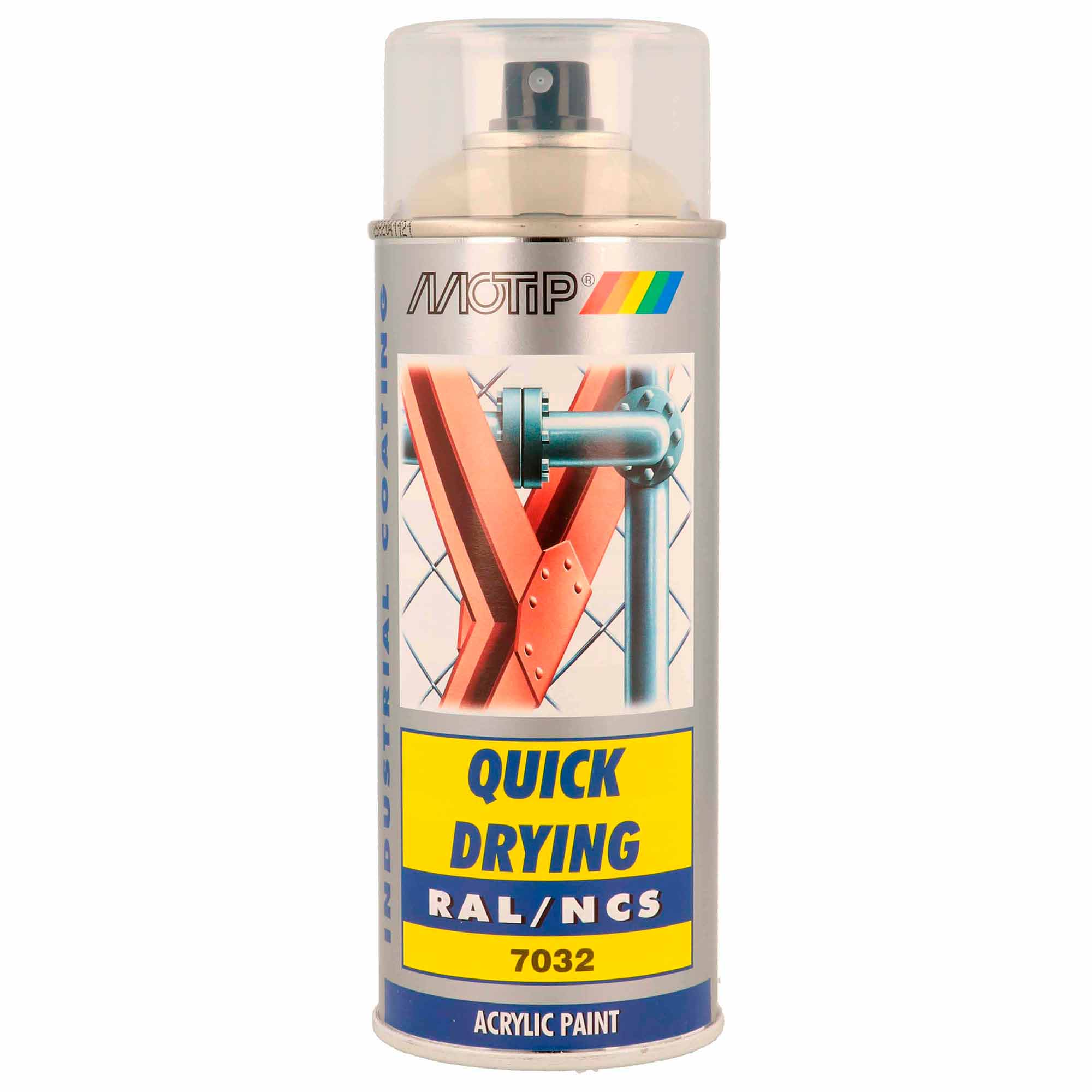 spray Tinta industrial cinza - ral 7032 - 400 ml