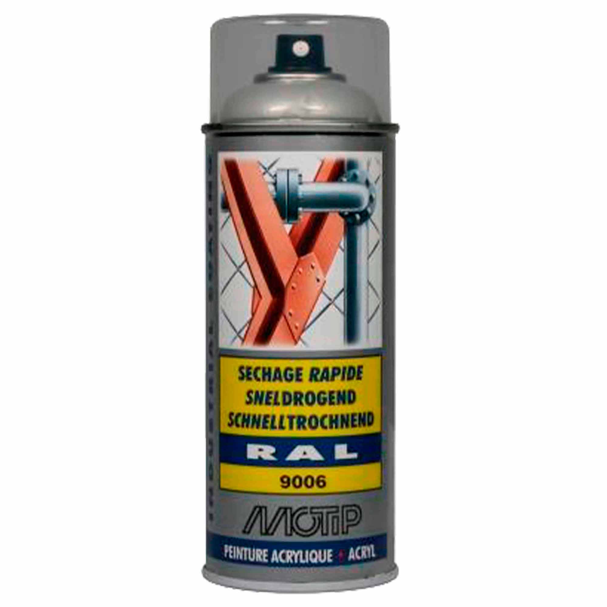 spray Tinta industrial Prata - Ral 9006 - 400 ml