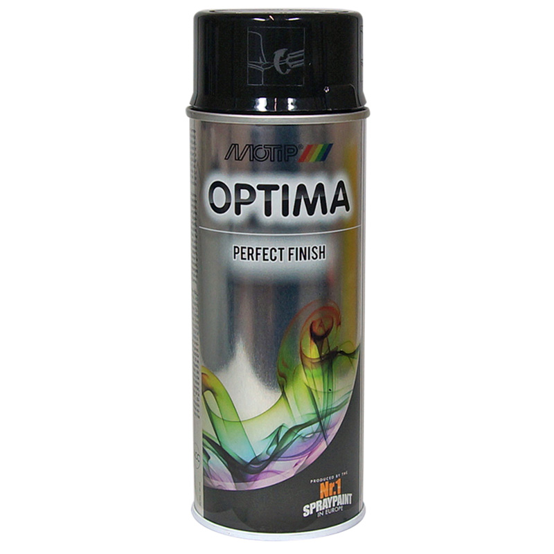 Spray Optima Preto Brilho RAL 9005 - 400 ml
