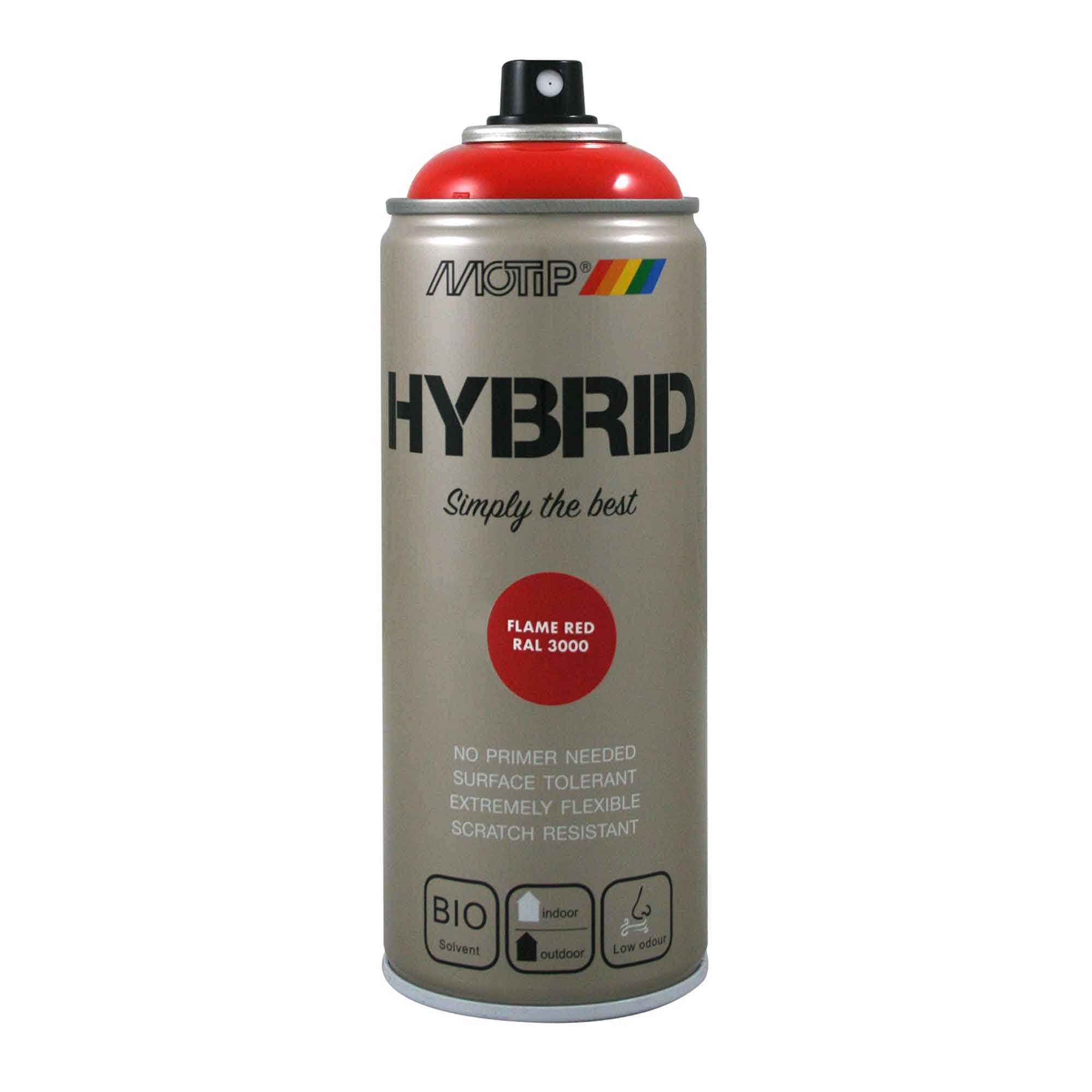 Spray Hybrid Vermelho Brilho RAL 3000 - 400 ml