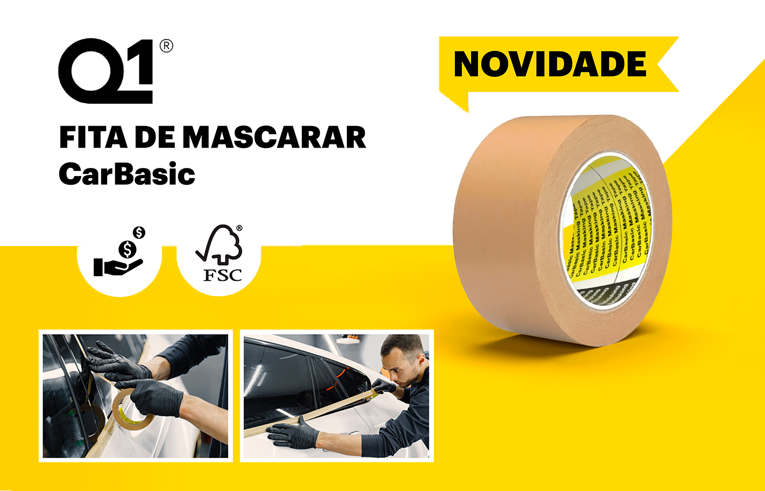 Novidade: Conheça a Nova Fita de Mascarar CarBasic Q1®